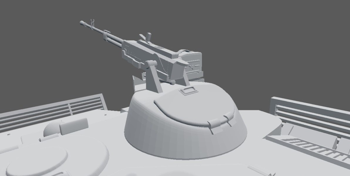 Изготовление и 3D-печать модели МТЛБ